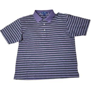 Alan Flusser Mens Sz Large Golf Mens Polo Shirt Short Sleeve